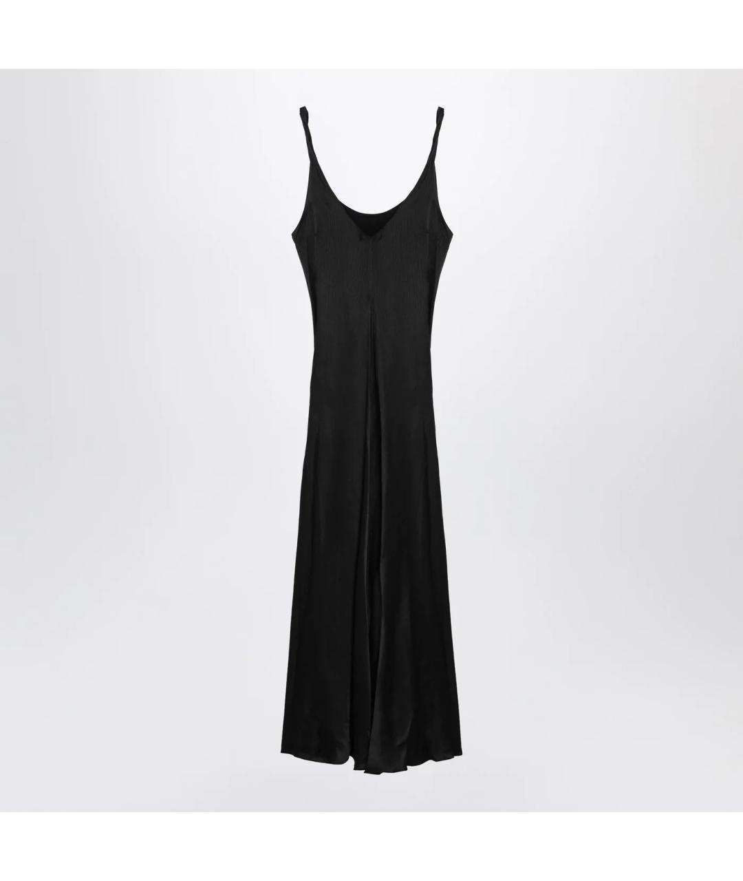 J.W.ANDERSON Черное шелковое коктейльное платье, фото 2