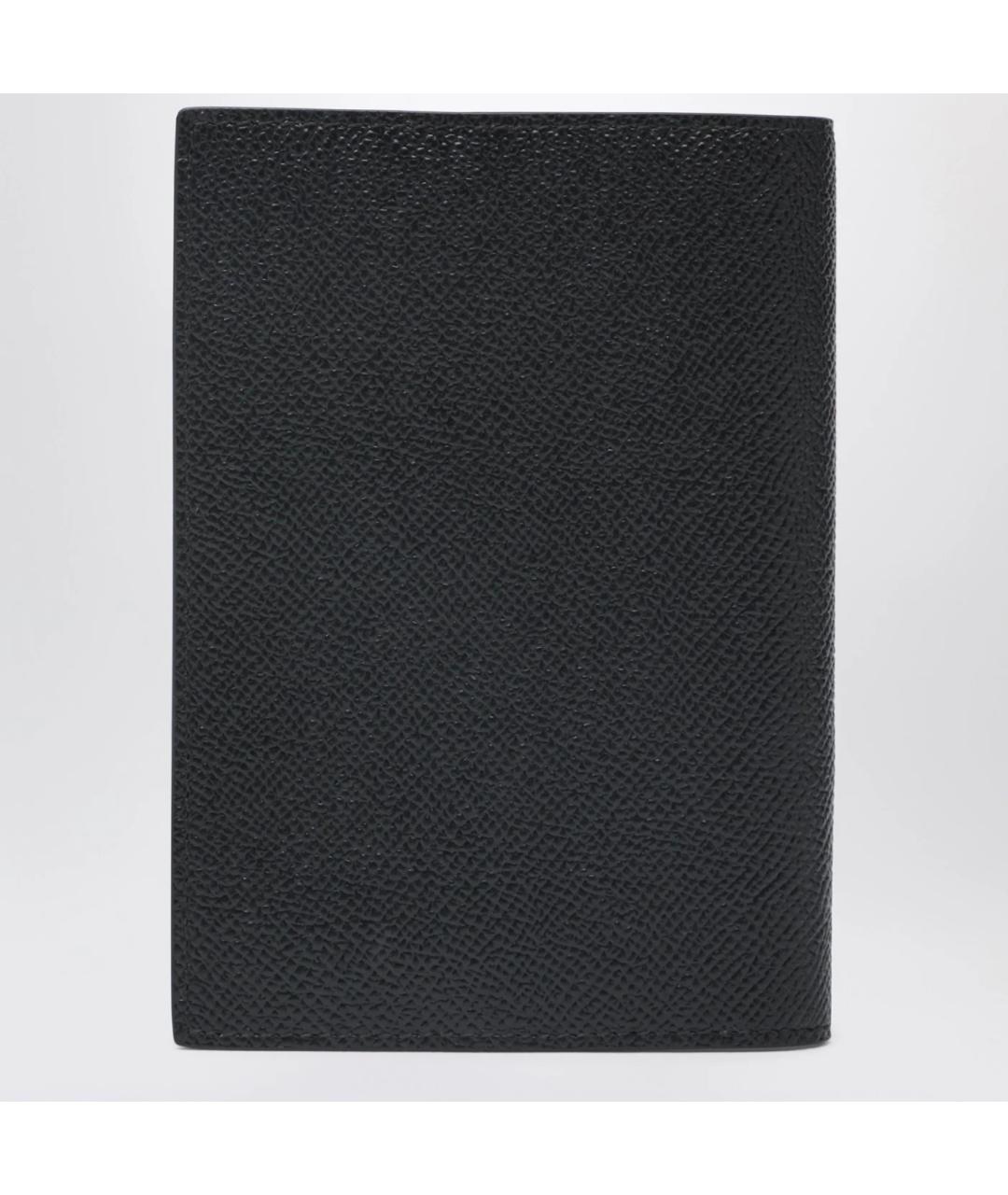 DOLCE&GABBANA Черный кожаный кошелек, фото 2