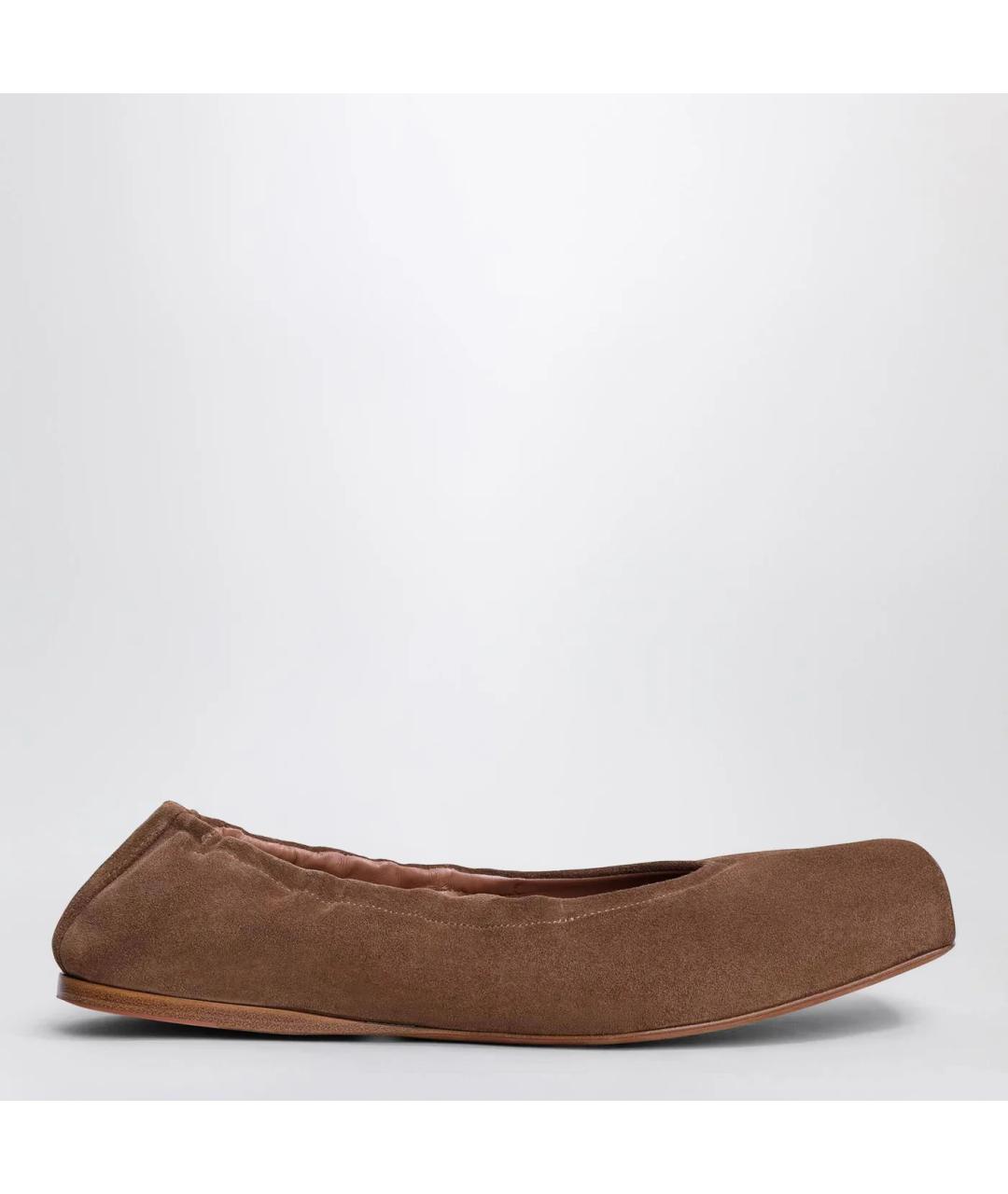 ALAIA Коричневые замшевые балетки, фото 3
