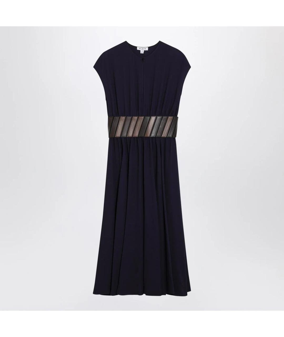 ALAIA Фиолетовое шерстяное платье, фото 3