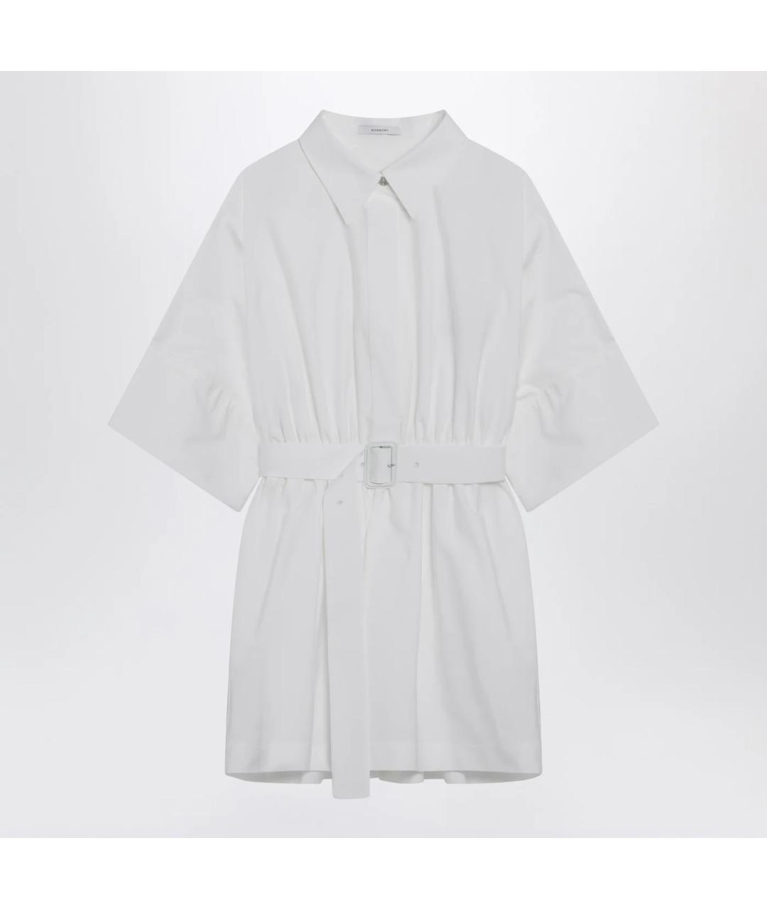 GIVENCHY Белое хлопковое повседневное платье, фото 3