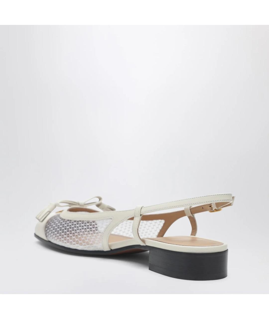 VALENTINO Белые кожаные балетки, фото 2