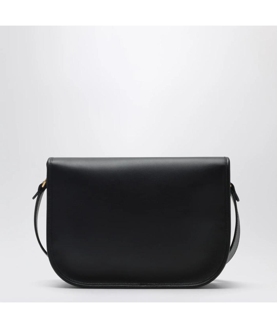 VALENTINO Черная кожаная сумка на плечо, фото 2