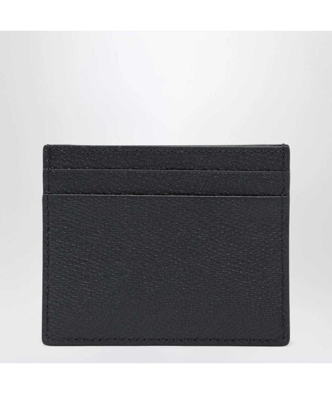 VALENTINO Черный кожаный кардхолдер, фото 2