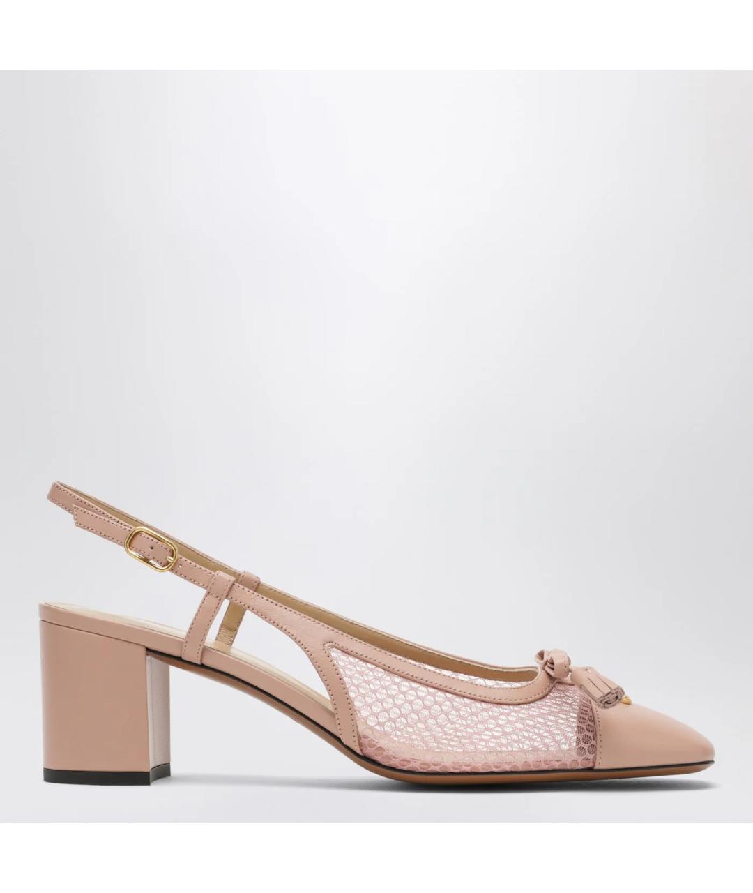 VALENTINO Розовые кожаные туфли, фото 3