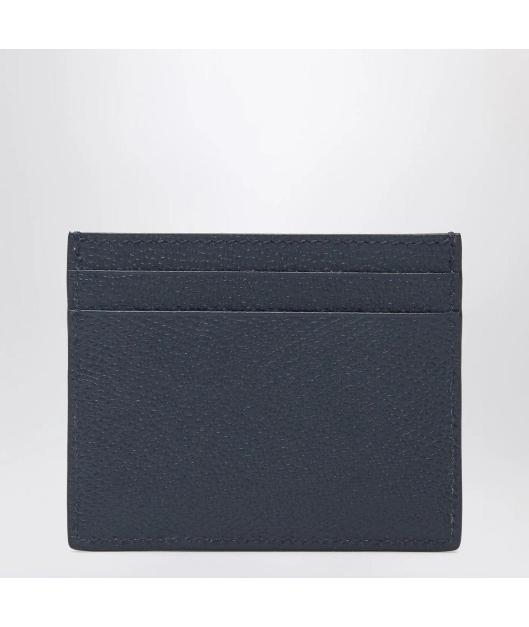 VALENTINO Синий кожаный кардхолдер, фото 2