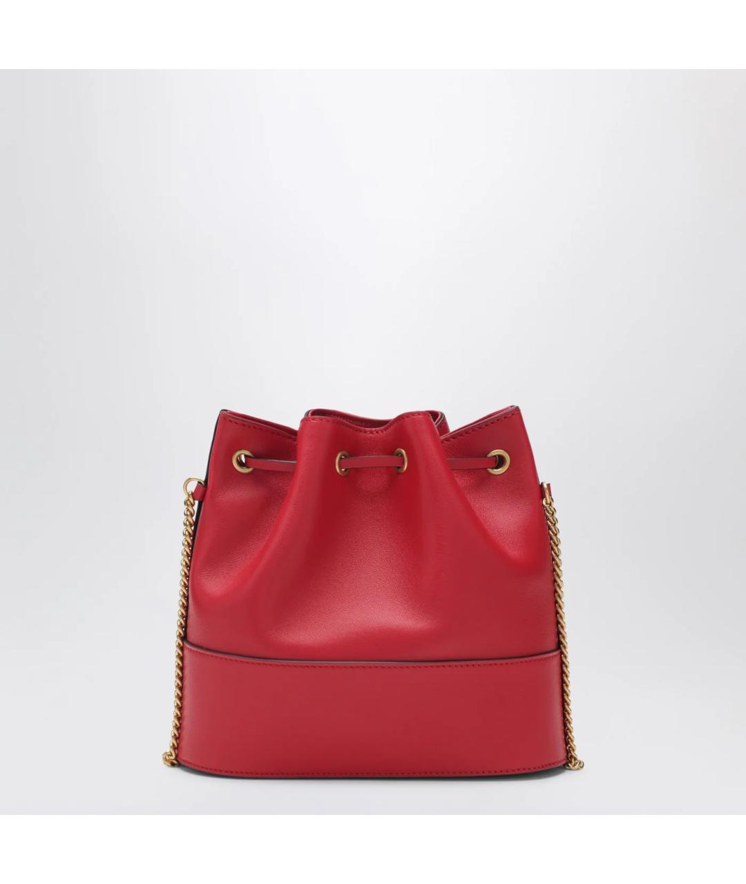 VALENTINO Красная кожаная сумка через плечо, фото 2