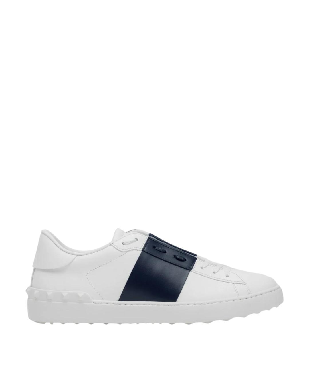 VALENTINO Белые кожаные низкие кроссовки / кеды, фото 1