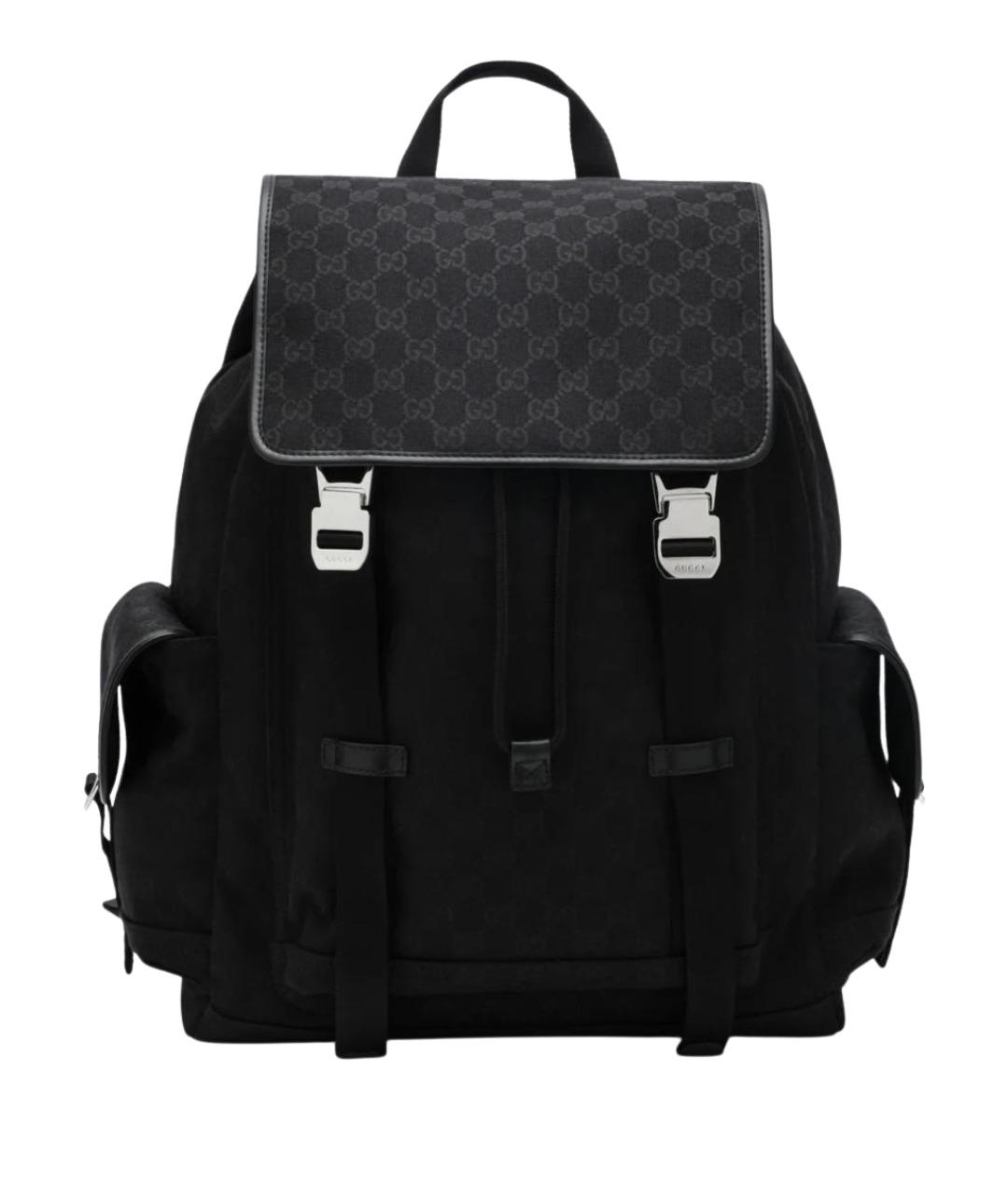 GUCCI Черный хлопковый рюкзак, фото 1