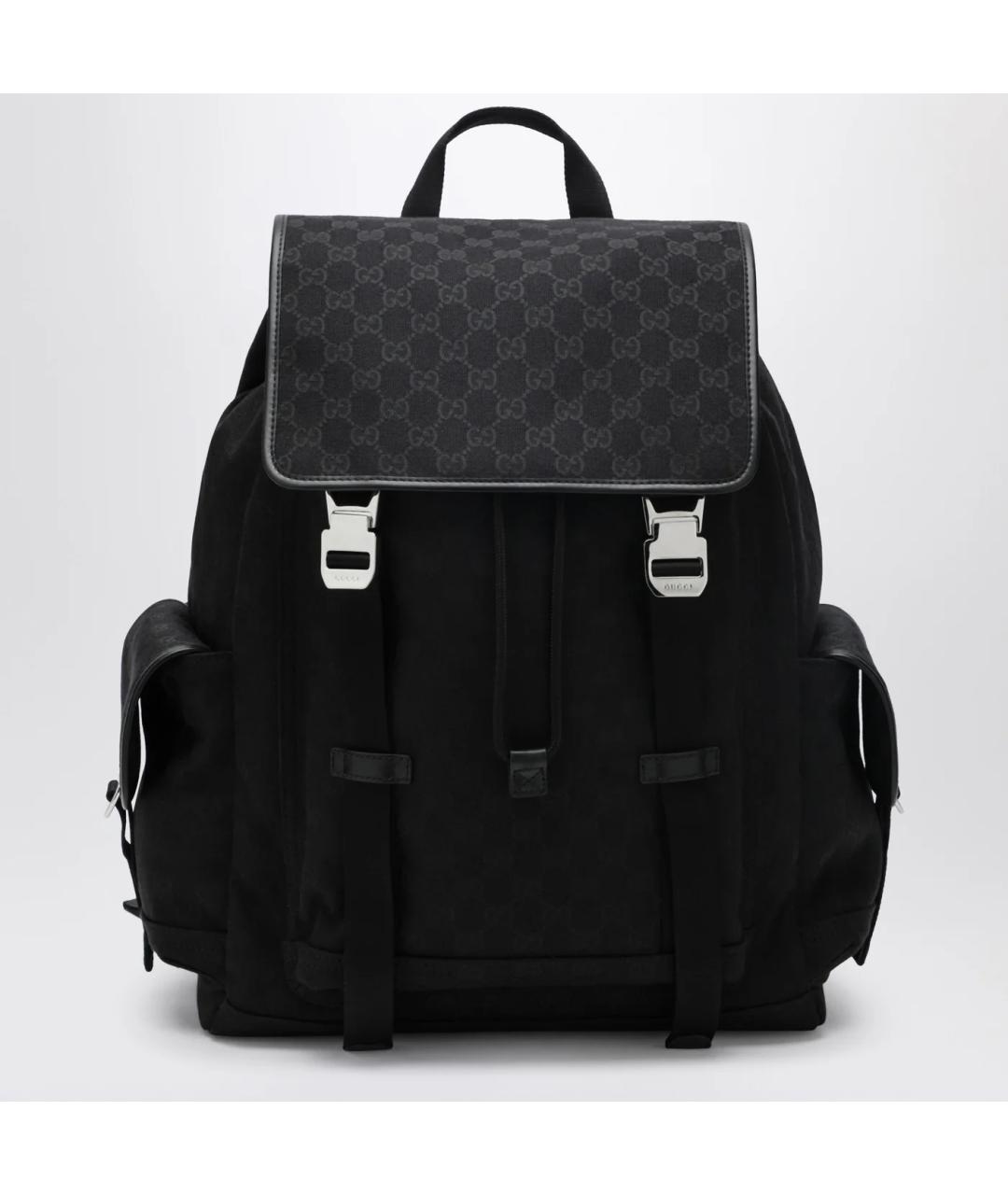 GUCCI Черный хлопковый рюкзак, фото 3