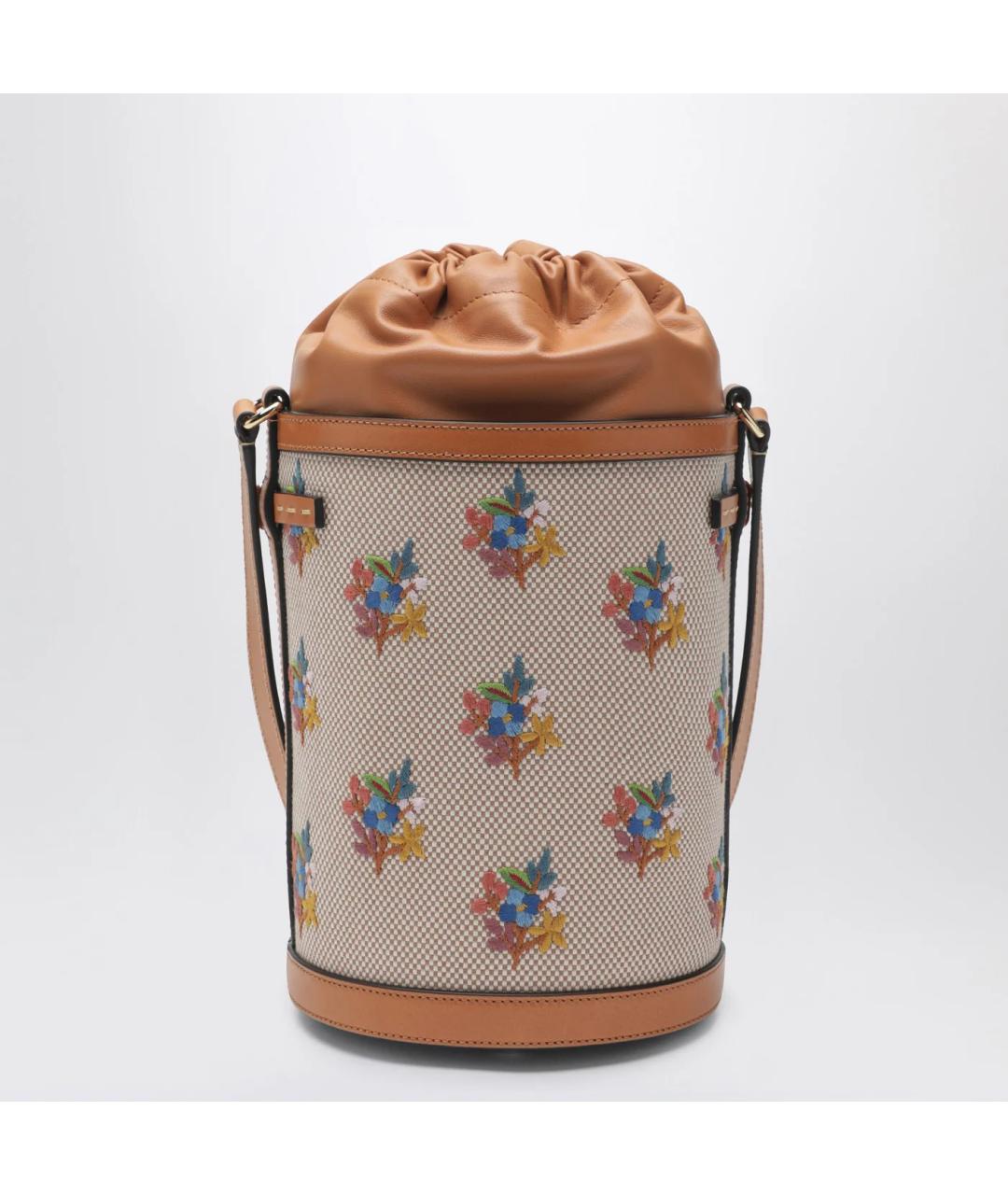 VALENTINO Бежевая хлопковая сумка через плечо, фото 2