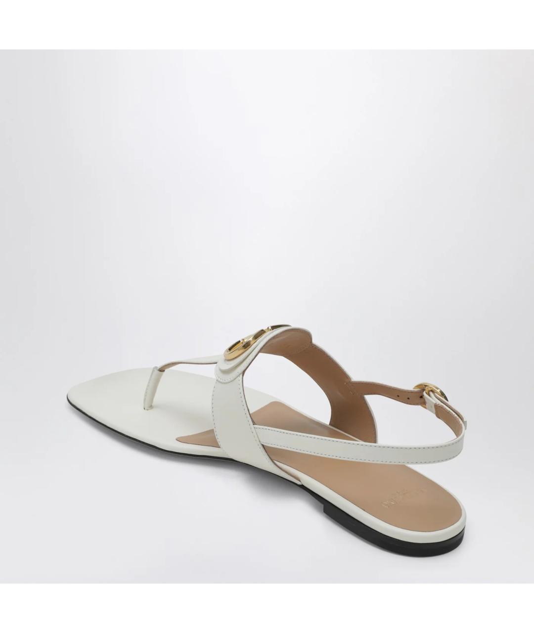VALENTINO Белые кожаные сандалии, фото 2
