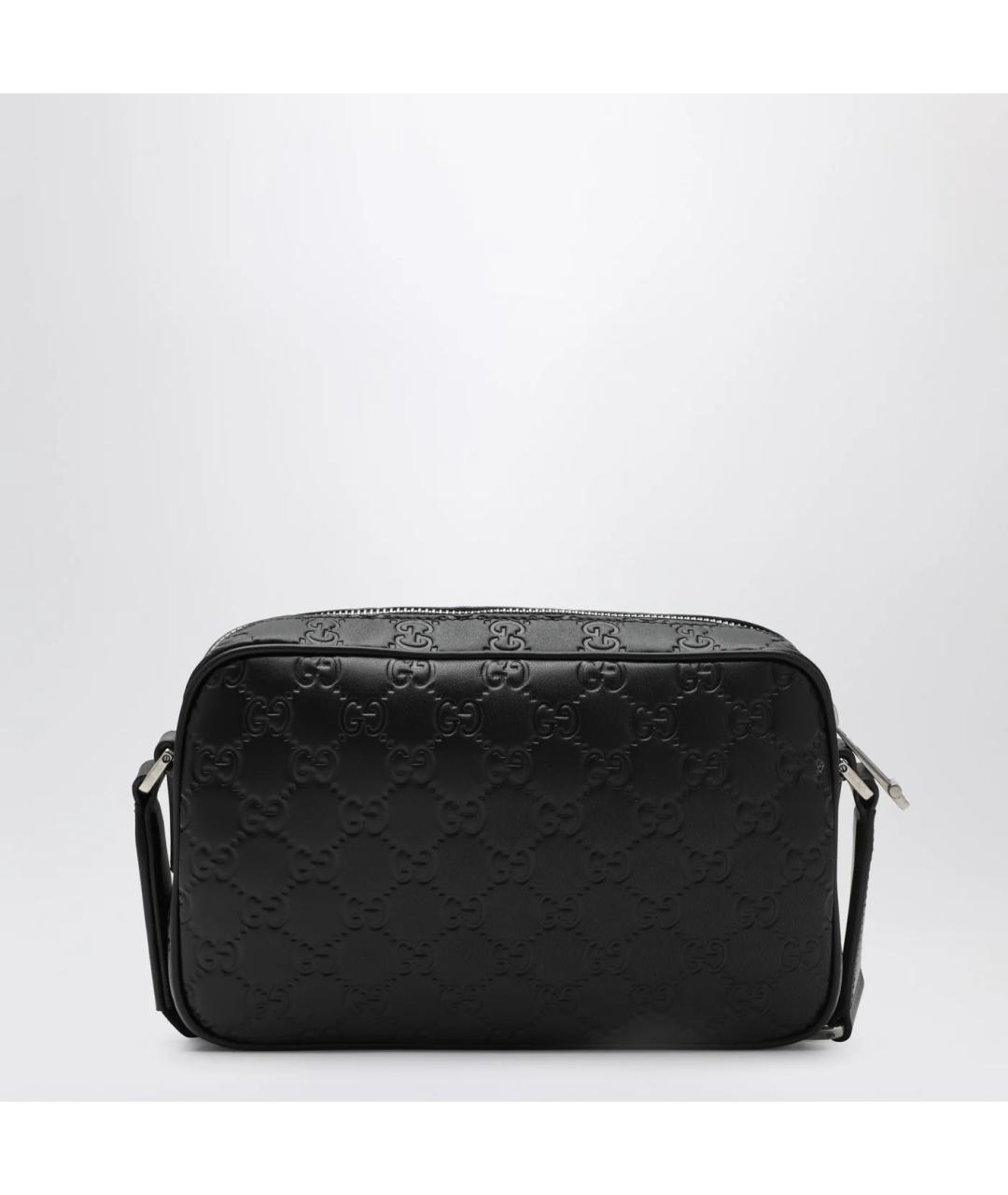 GUCCI Черная кожаная сумка на плечо, фото 2