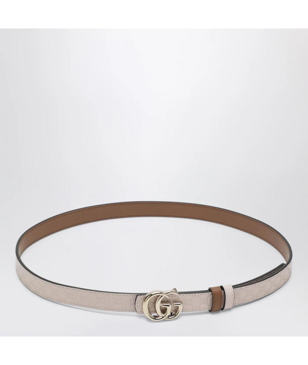 GUCCI Розовый кожаный ремень, фото 3