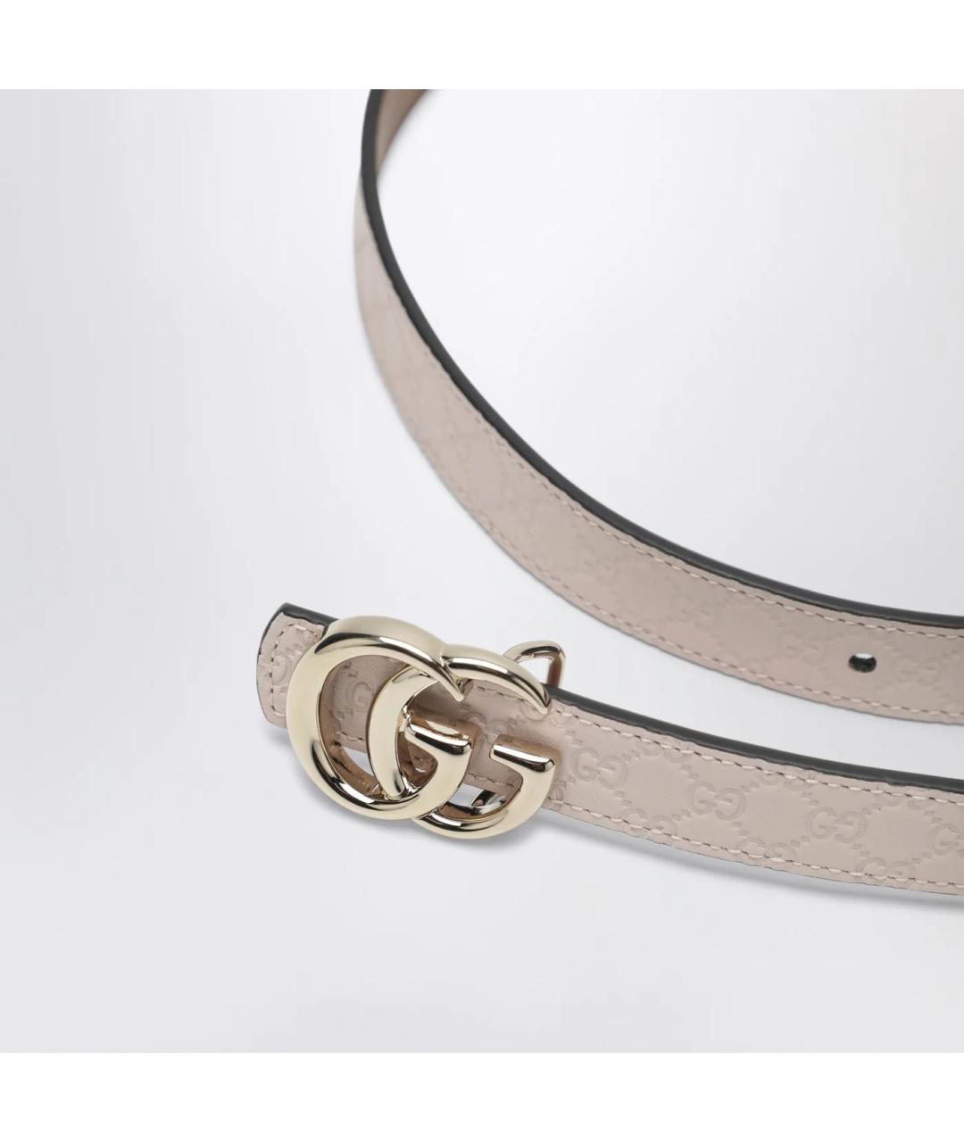 GUCCI Розовый кожаный ремень, фото 2