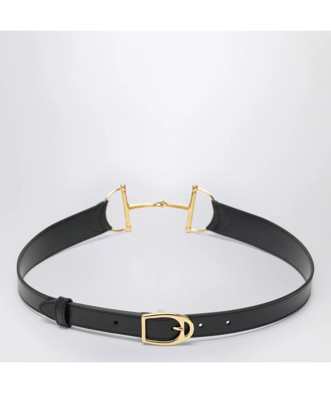 GUCCI Черный кожаный ремень, фото 2