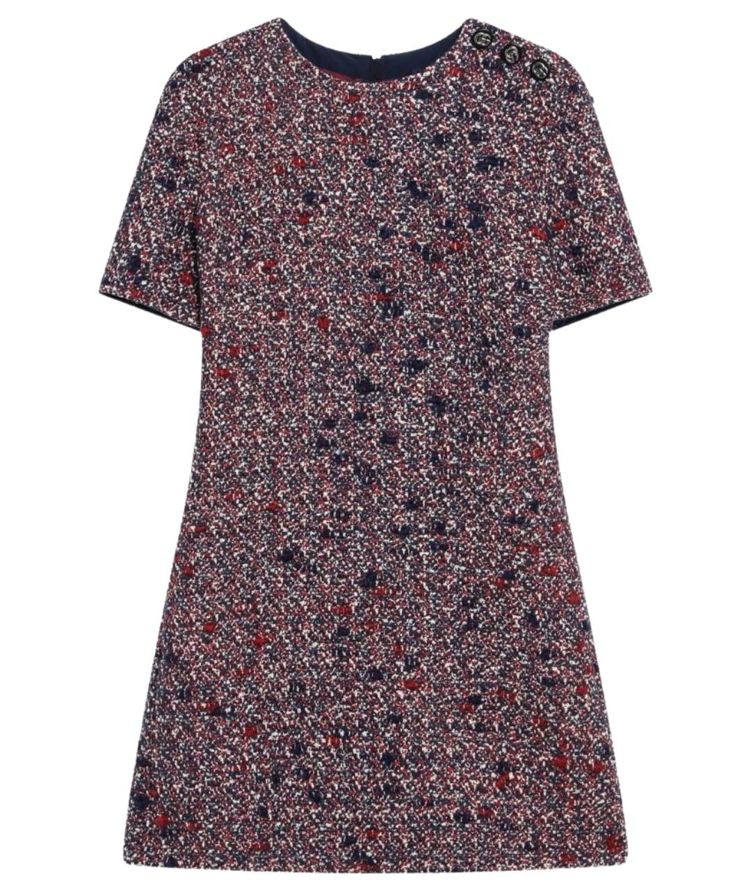 GUCCI Мульти шерстяное повседневное платье, фото 1