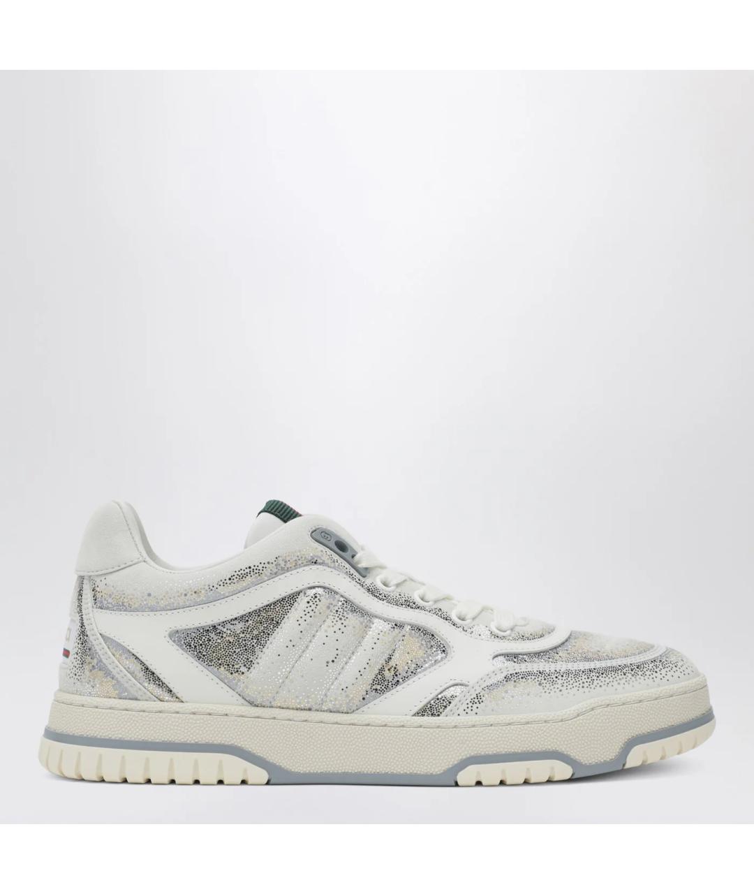 GUCCI Белые кожаные кроссовки, фото 3