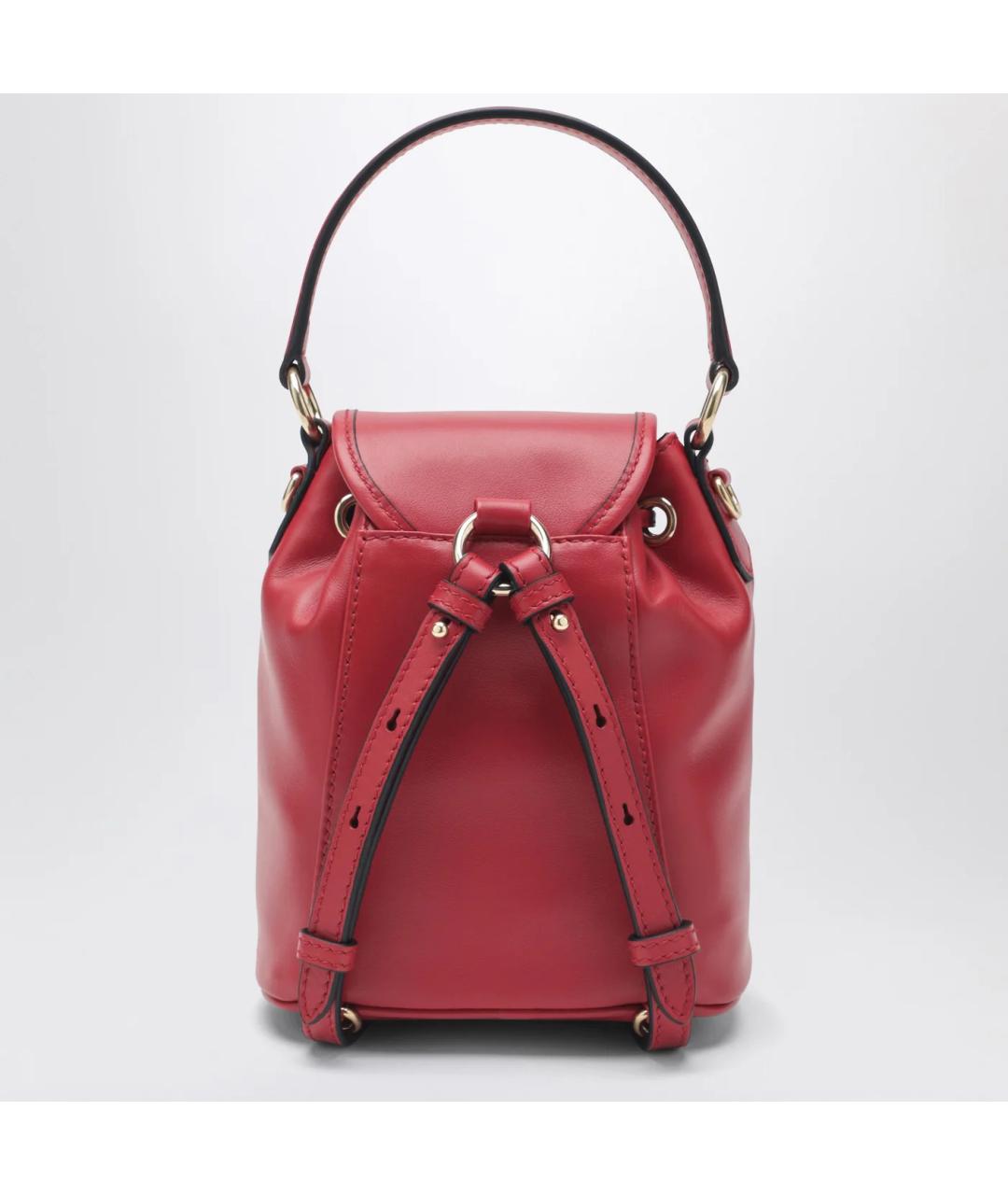 MIU MIU Красный кожаный рюкзак, фото 2