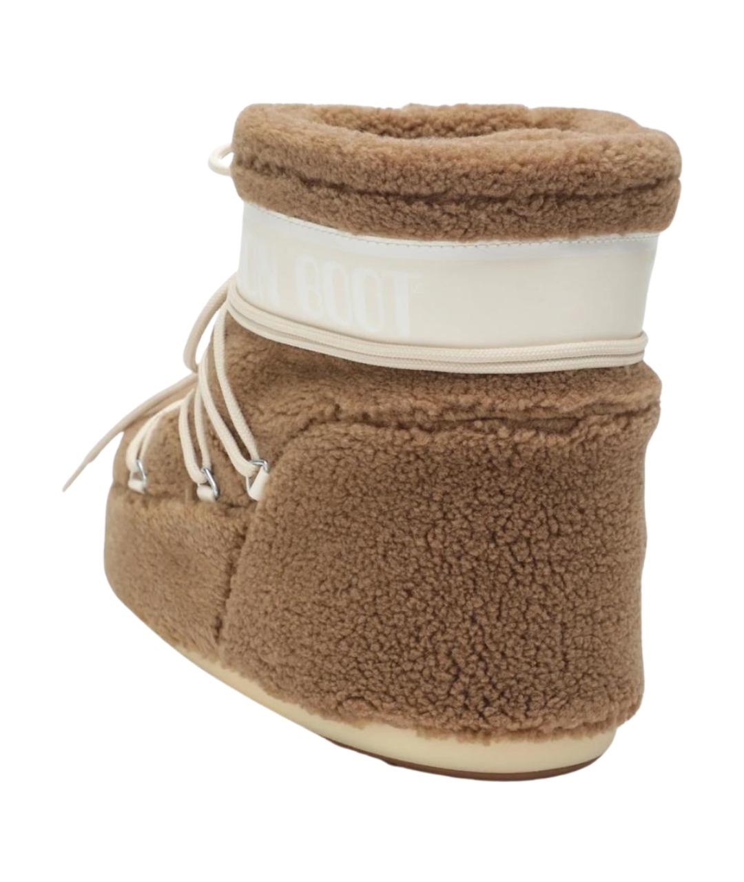 MOON BOOT Бежевые ботинки, фото 2