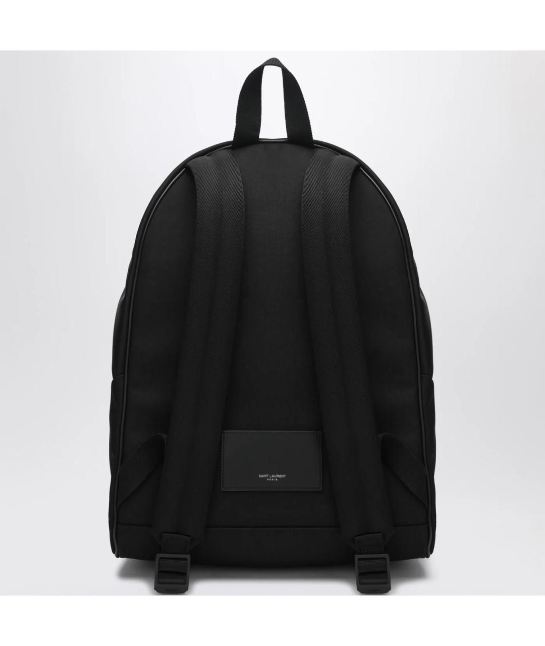 SAINT LAURENT Черный тканевый рюкзак, фото 2
