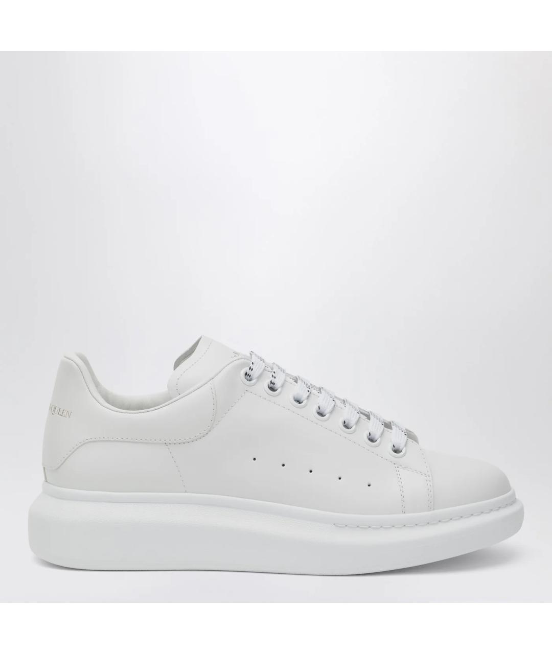 ALEXANDER MCQUEEN Белые кожаные низкие кроссовки / кеды, фото 3