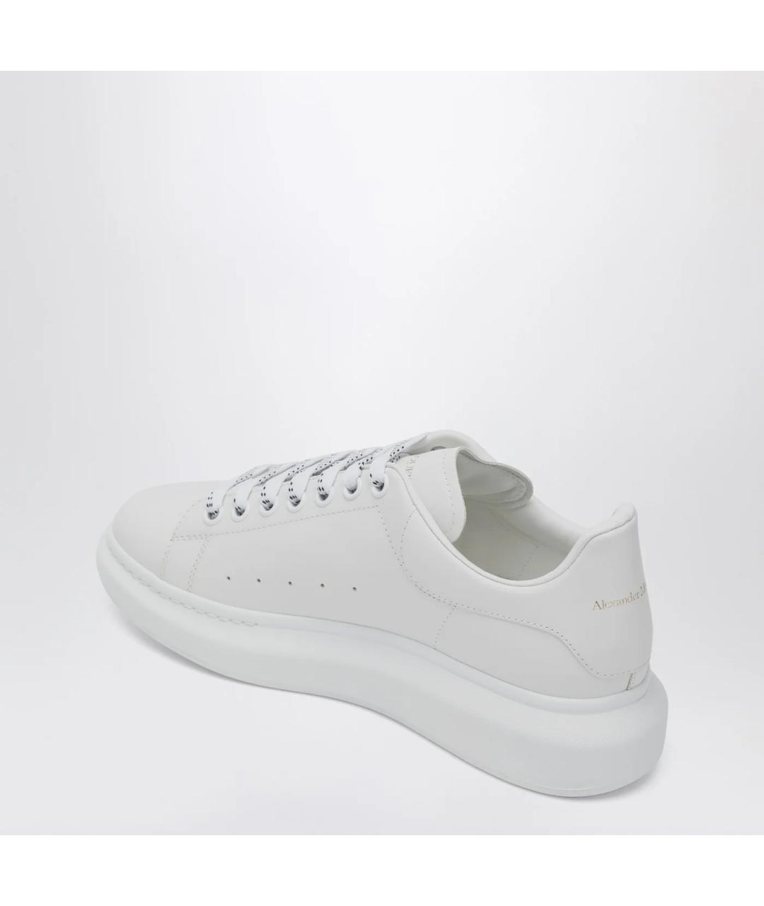 ALEXANDER MCQUEEN Белые кожаные низкие кроссовки / кеды, фото 2