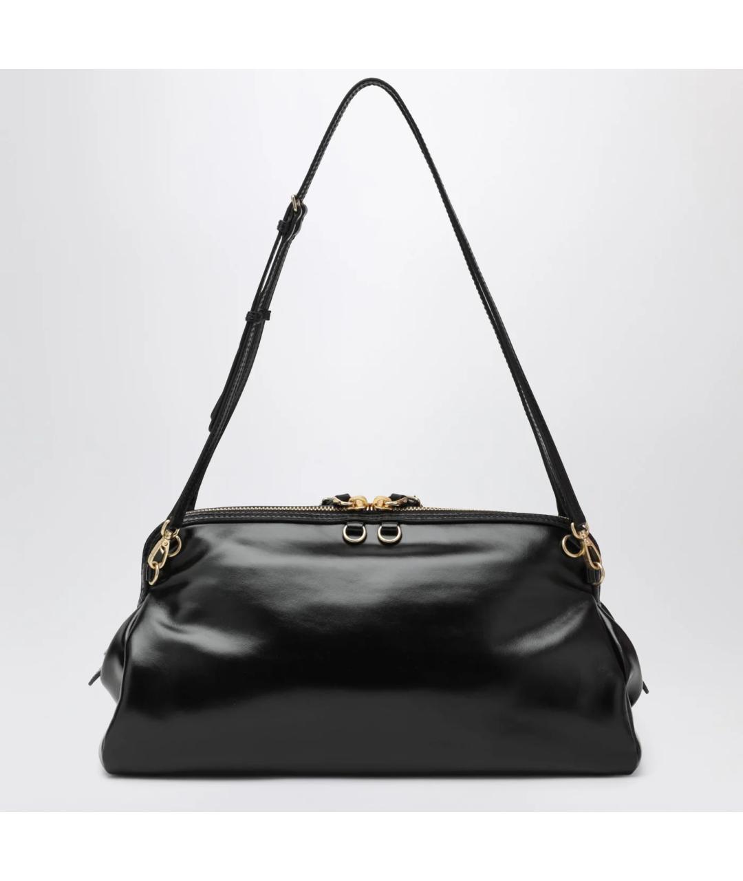 MIU MIU Черная кожаная сумка через плечо, фото 2