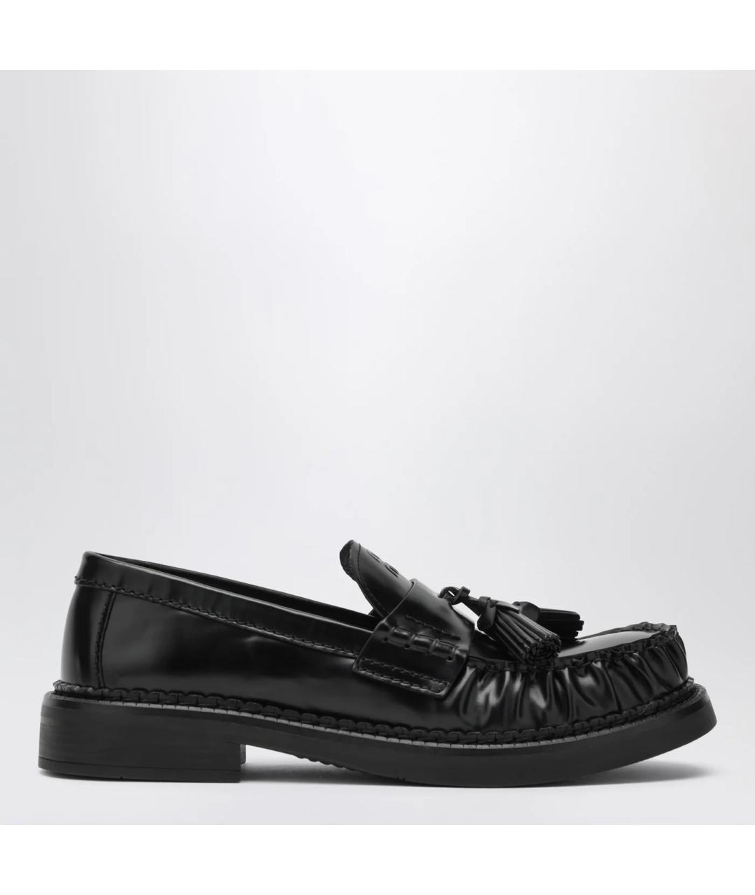 MIU MIU Черные кожаные лоферы, фото 3