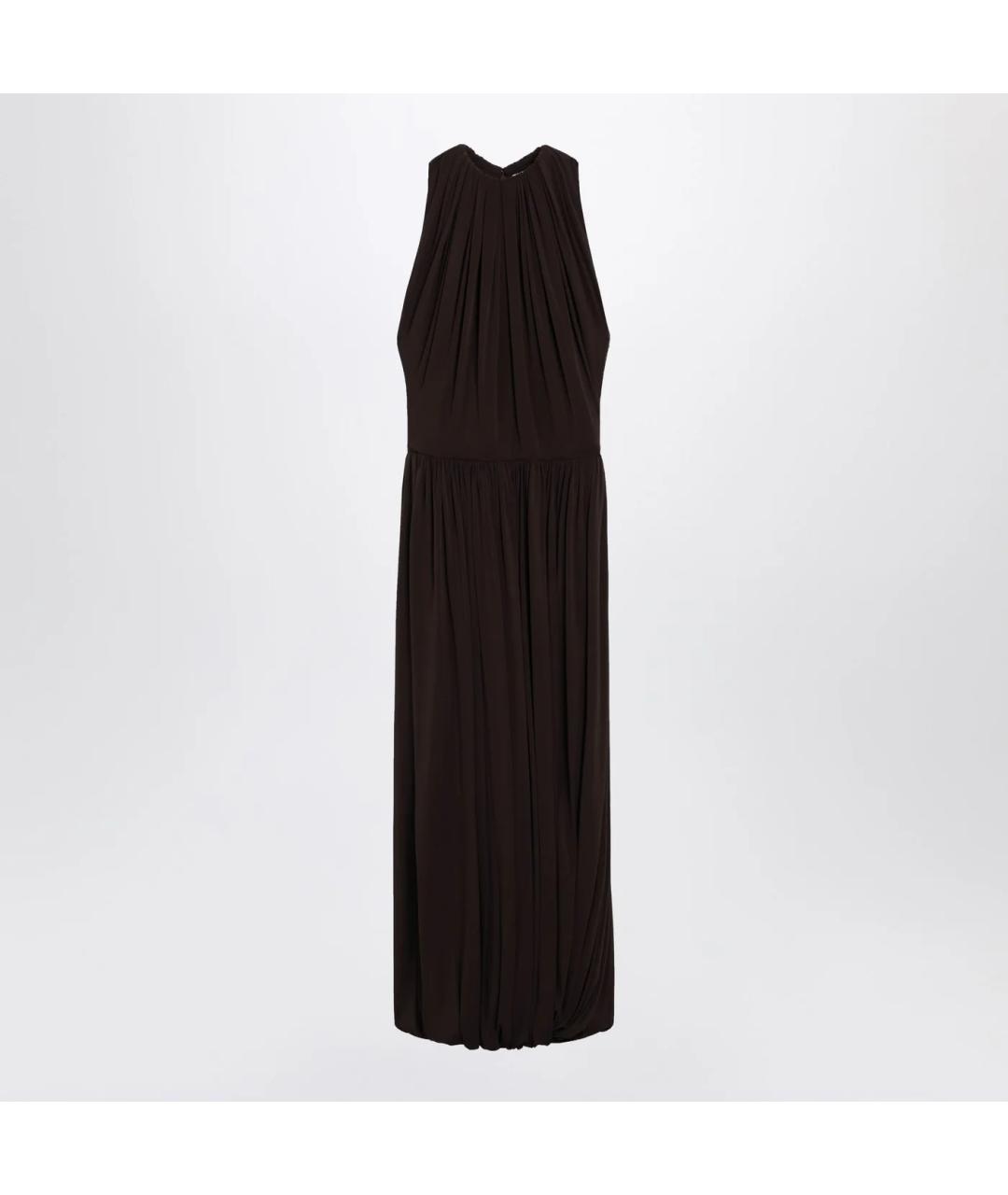 ALAIA Коричневое хлопковое платье, фото 3