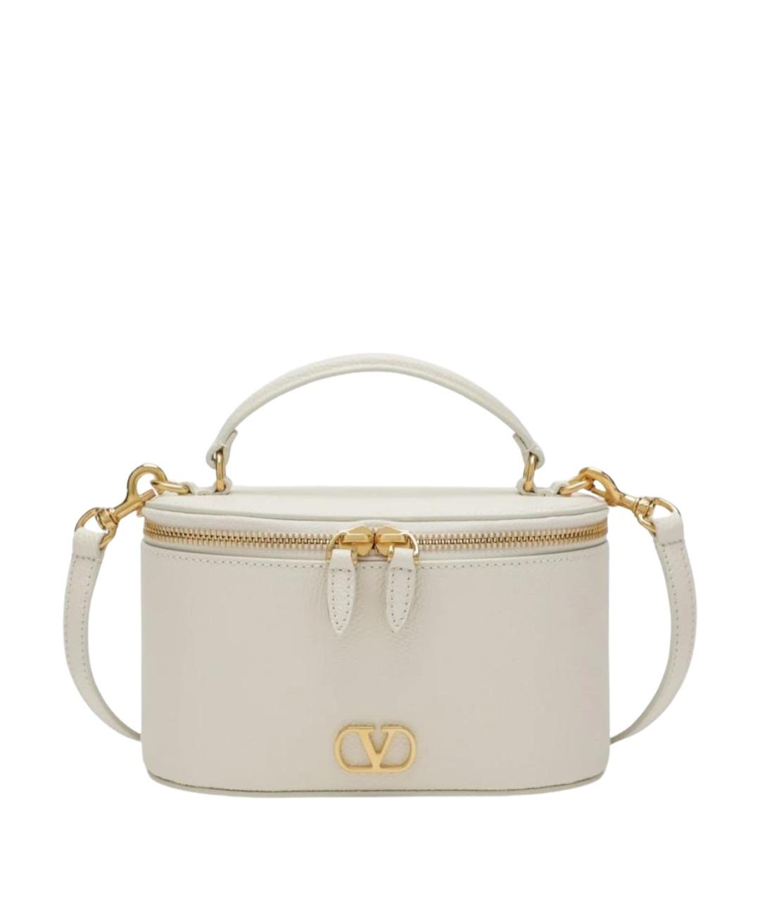VALENTINO Белая кожаная сумка через плечо, фото 1