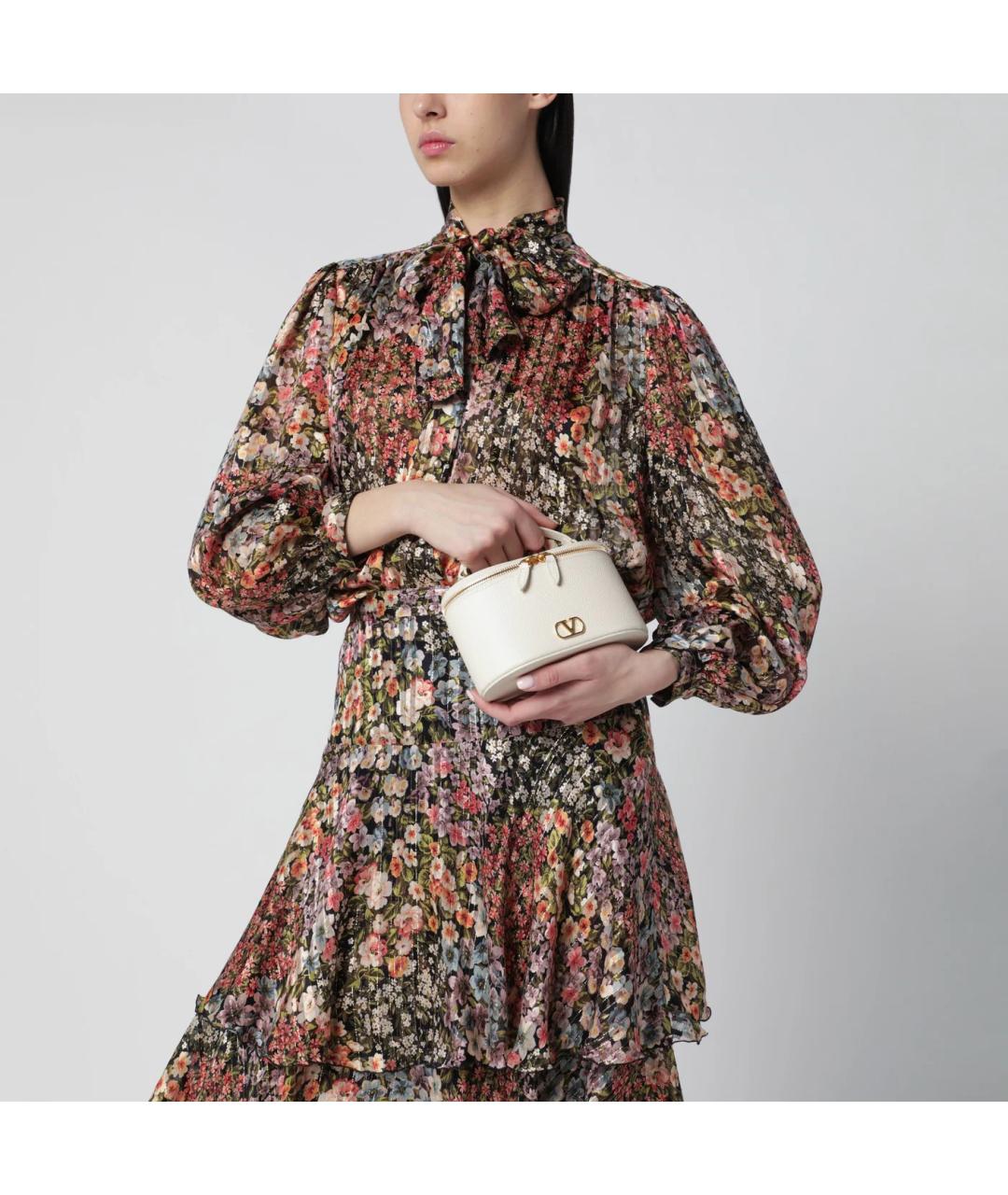 VALENTINO Белая кожаная сумка через плечо, фото 2