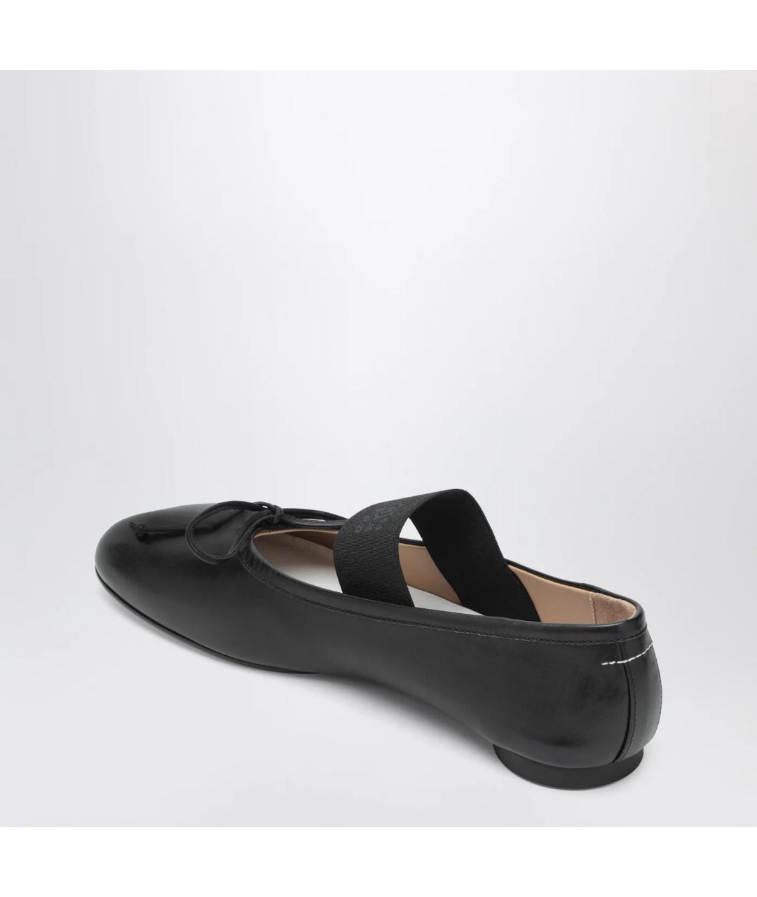 MM6 MAISON MARGIELA Черные кожаные балетки, фото 2