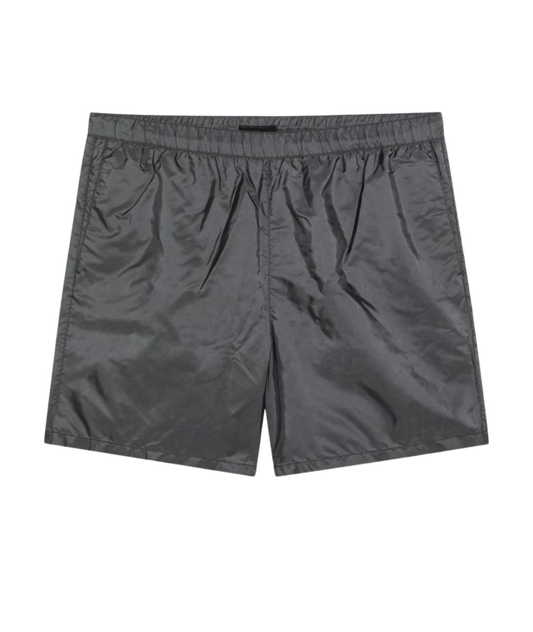 PRADA Серые полиамидовые шорты, фото 1