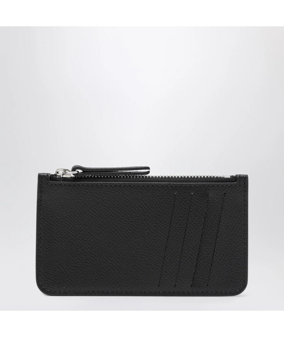 MAISON MARGIELA Черный кожаный кардхолдер, фото 2