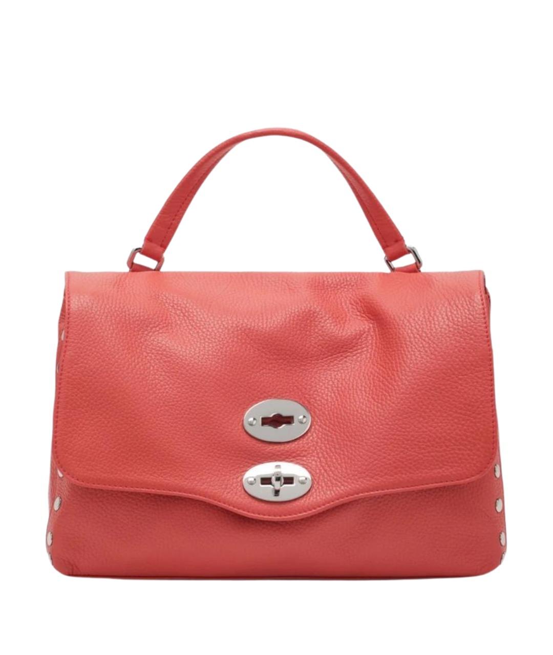 ZANELLATO Красная кожаная сумка тоут, фото 1