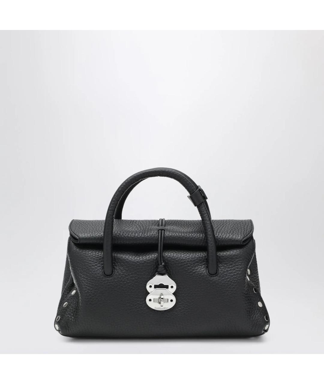 ZANELLATO Черная кожаная сумка через плечо, фото 3