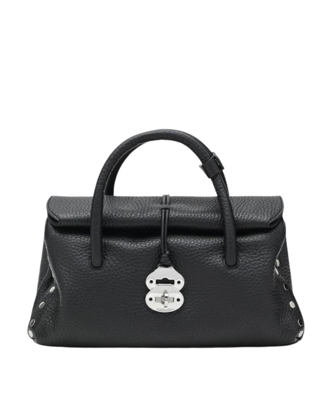 ZANELLATO Черная кожаная сумка через плечо, фото 1