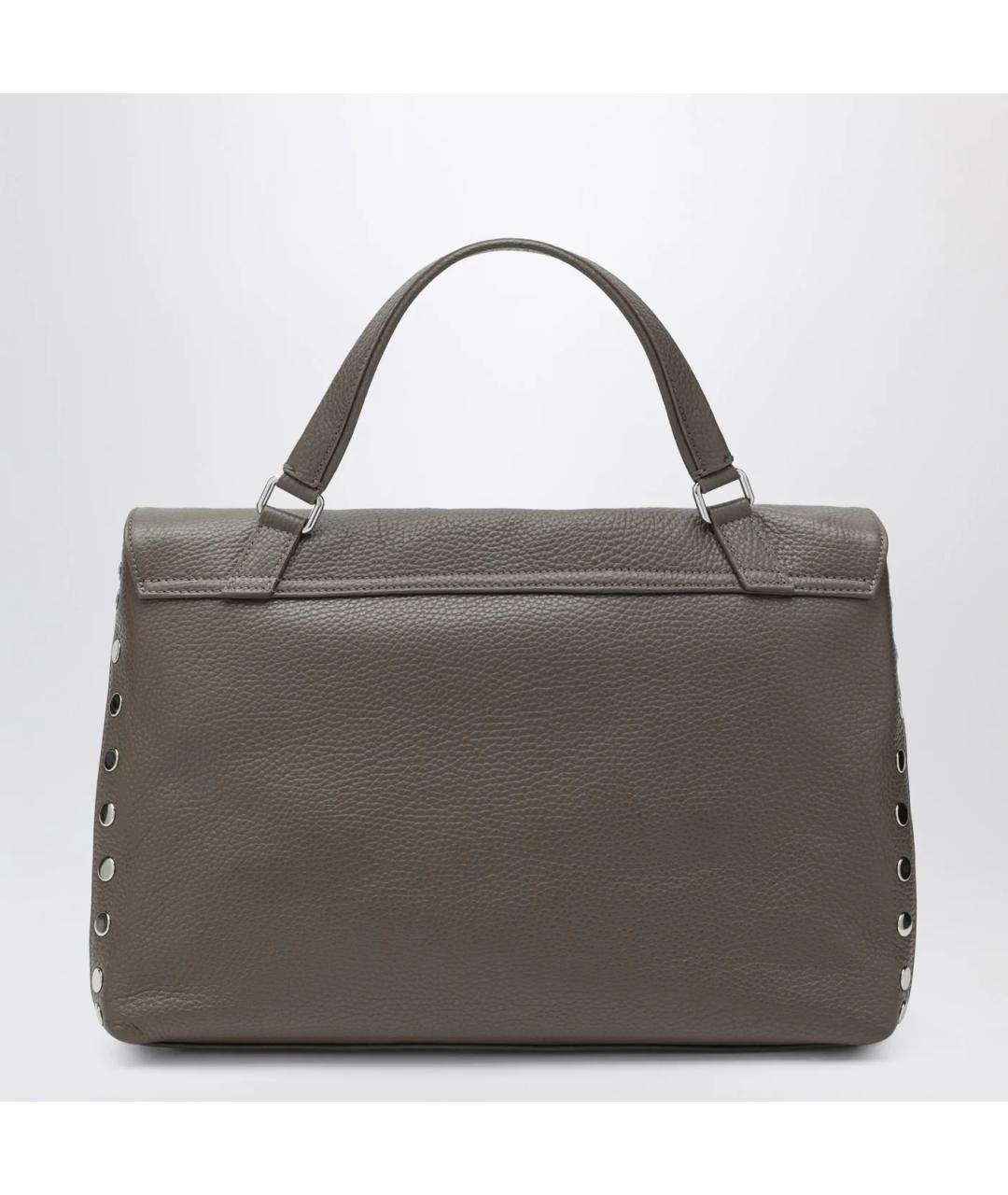 ZANELLATO Серая кожаная сумка тоут, фото 2
