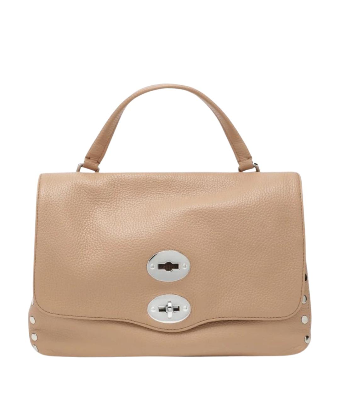 ZANELLATO Бежевая кожаная сумка тоут, фото 1