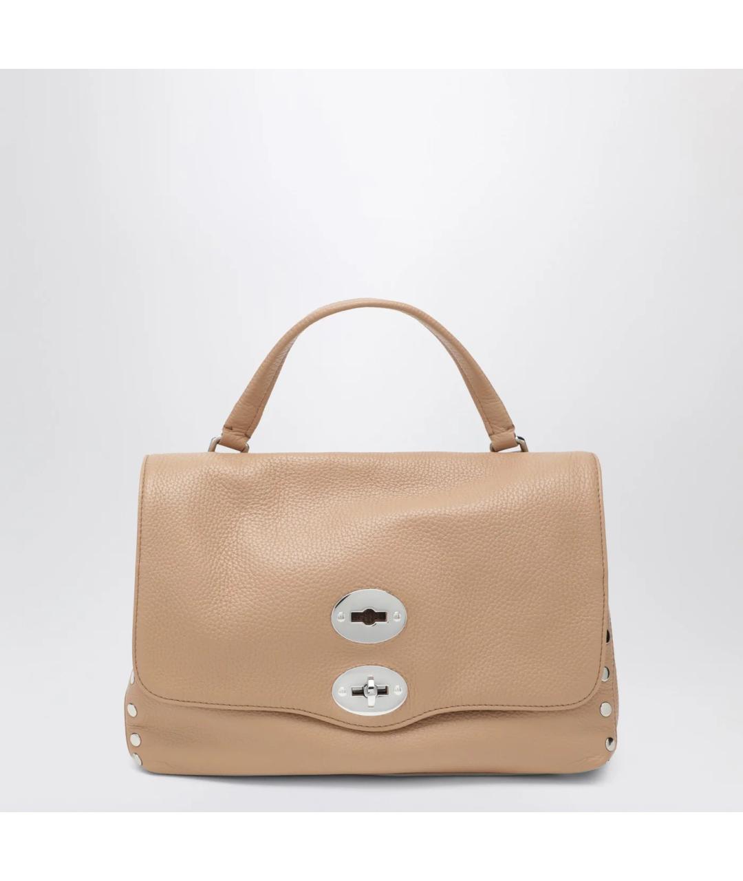 ZANELLATO Бежевая кожаная сумка тоут, фото 3