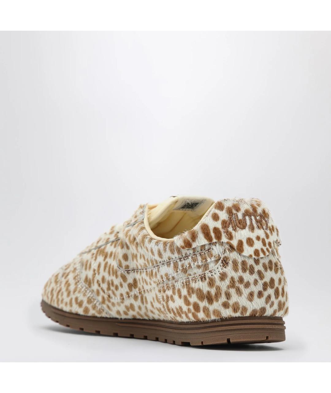 AUTRY Бежевые кожаные кроссовки, фото 2