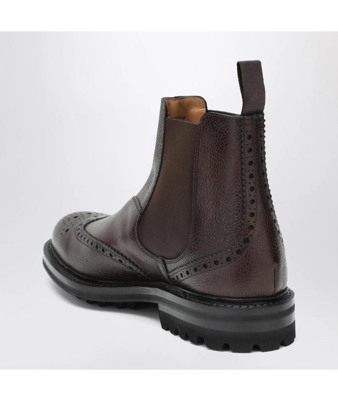 CHURCH'S Коричневые кожаные высокие ботинки, фото 2