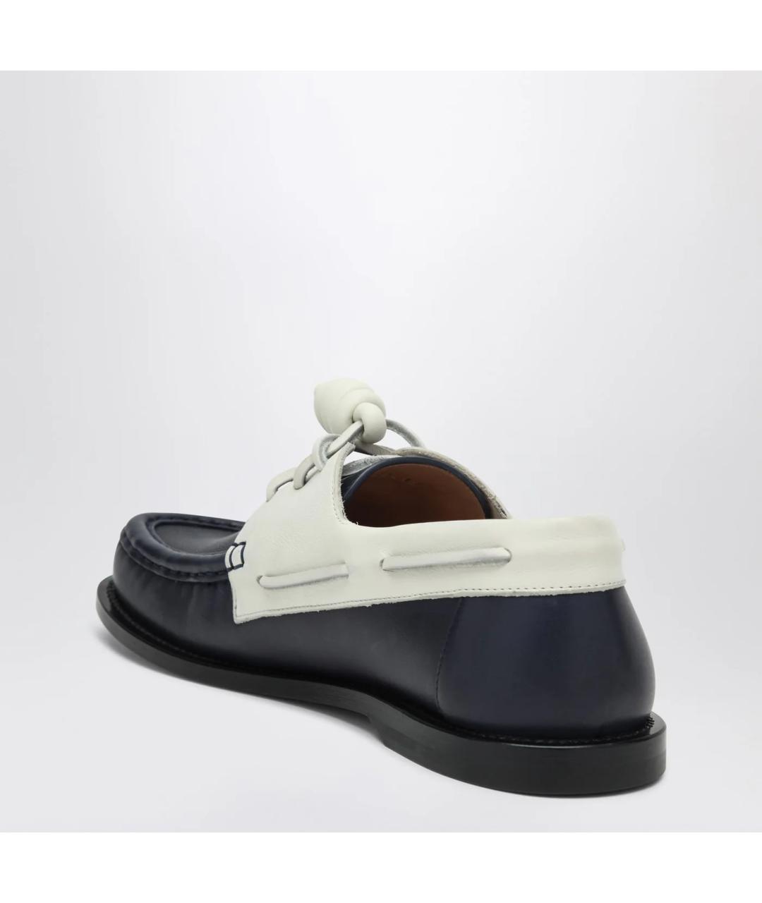 LOEWE Темно-синие кожаные туфли, фото 2