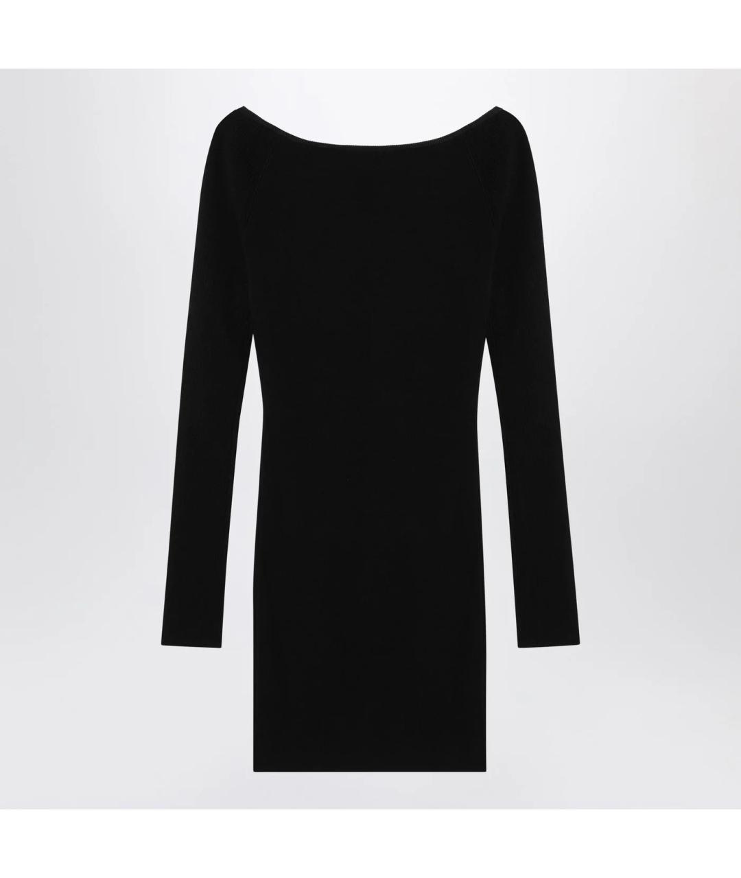 DIESEL Черное вискозное повседневное платье, фото 2