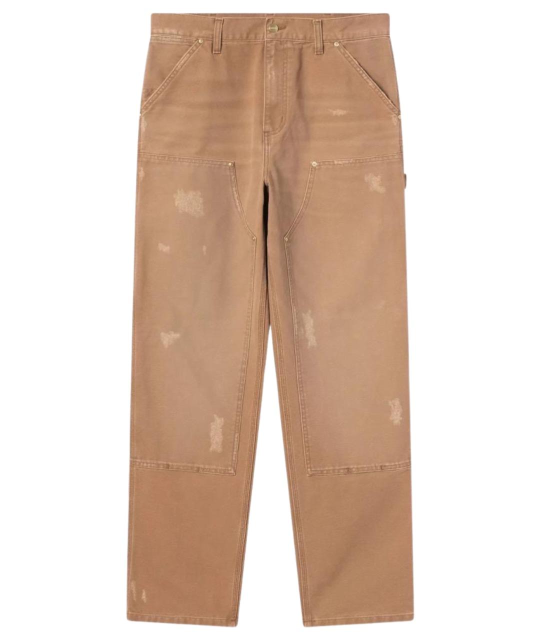 CARHARTT WIP Бежевые хлопковые повседневные брюки, фото 1