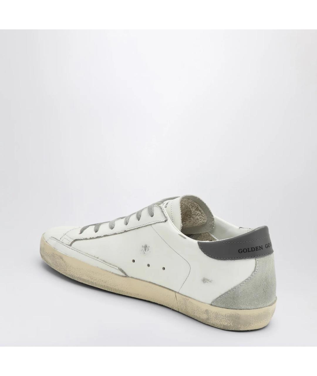 GOLDEN GOOSE DELUXE BRAND Белые кожаные низкие кроссовки / кеды, фото 2