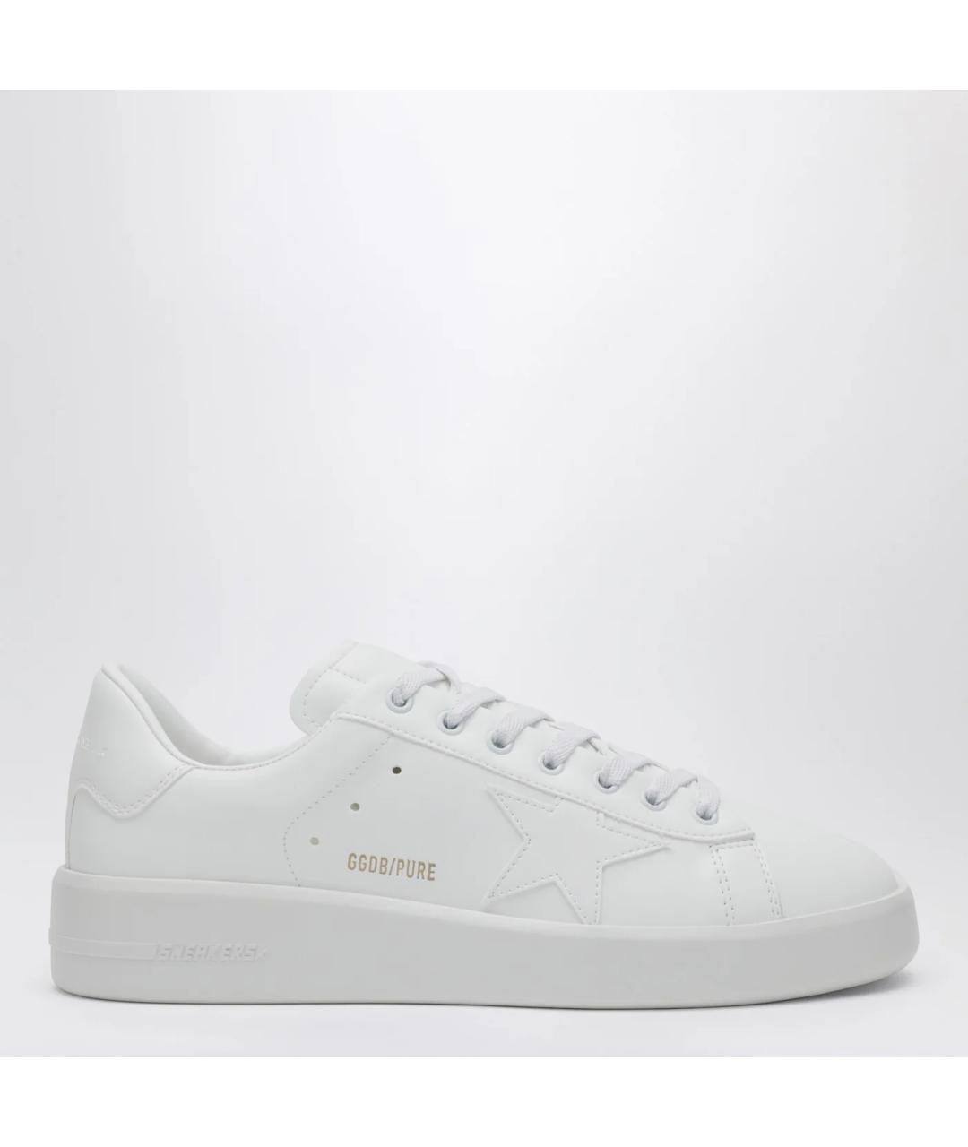 GOLDEN GOOSE DELUXE BRAND Белые кожаные низкие кроссовки / кеды, фото 3