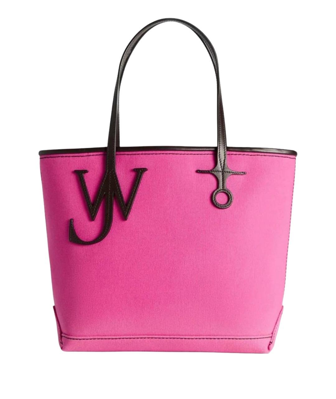 J.W.ANDERSON Розовая хлопковая сумка тоут, фото 1