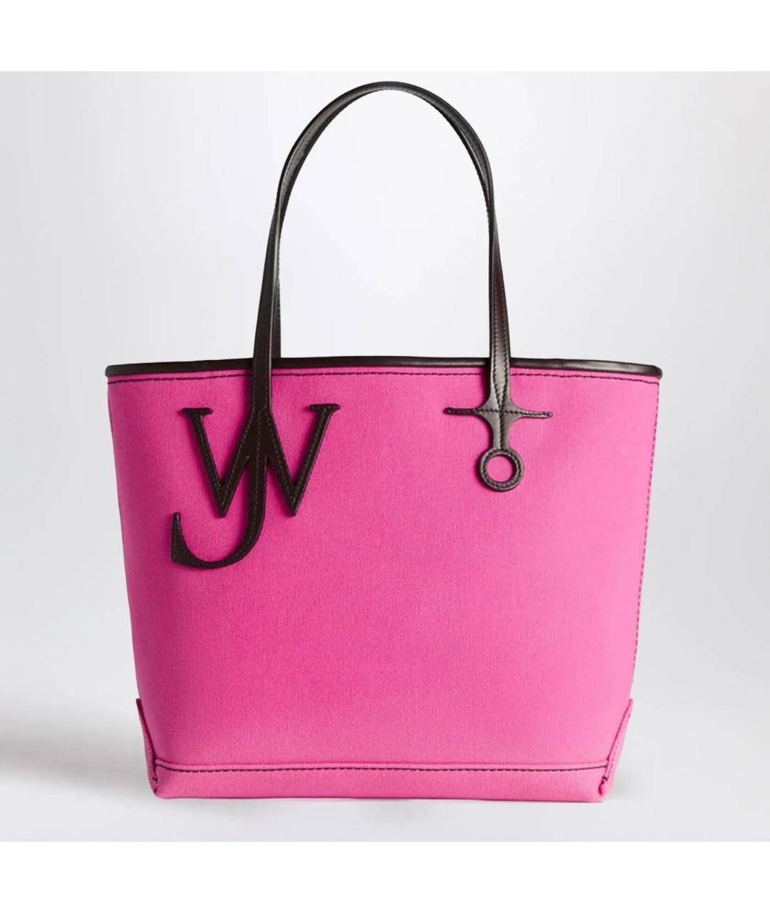 J.W.ANDERSON Розовая хлопковая сумка тоут, фото 3